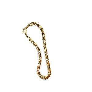 Gold Chain Bracelet Vintage link simple minimalist jewelry retro 90s bright